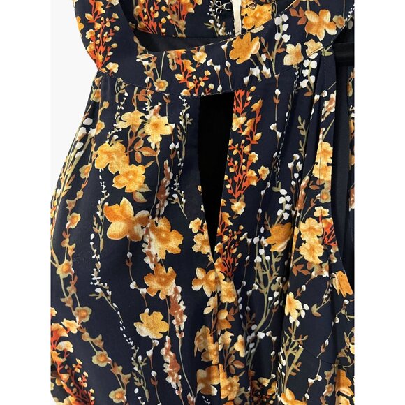 Eshakti WAYWARD FANCIES STYLE # cl0076797 Halter Neck Floral Print Georgette Dre - Picture 6 of 10